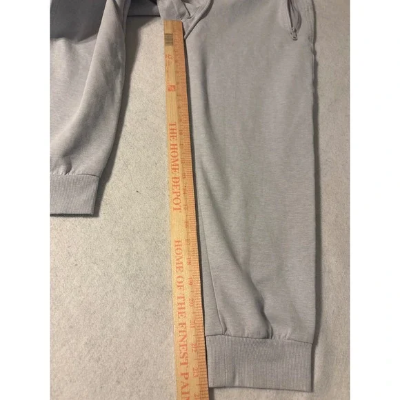 Old Navy Active Dynamic Fleece Joggers Gray Petite M Zipper Pockets Sweatpants - Picture 3 of 9